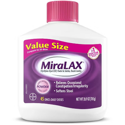 Miralax Gentle Constipation Relief 45 Doses without Harsh Side Effects Osmotic Laxative Powder - 26.9oz | Target