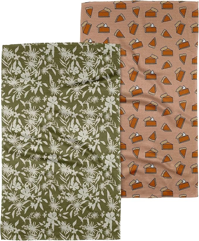 GEOMETRY Fall Kitchen Towels - Quick Dry Microfiber Cloth Fall Dish Towels for Kitchen Drying - P... | Amazon (US)