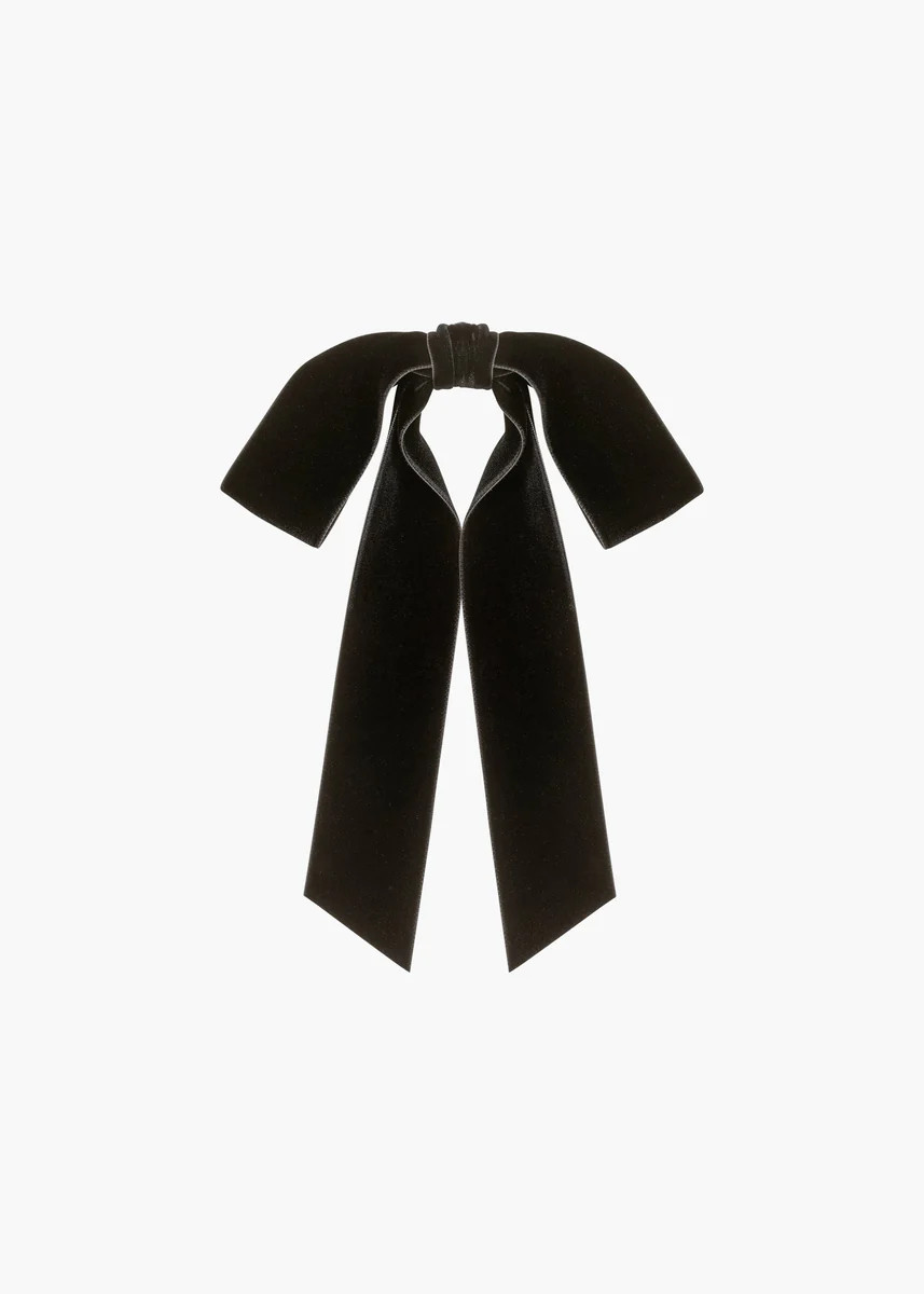 Adley Velvet Bow Barrette | Jennifer Behr 