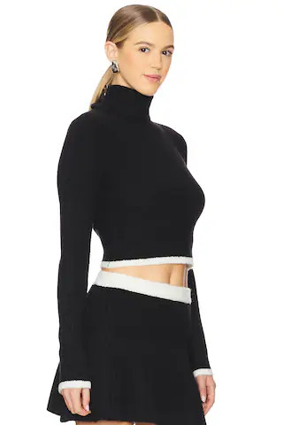 MAJORELLE Sarai Turtleneck Sweater in Black from Revolve.com | Revolve Clothing (Global)