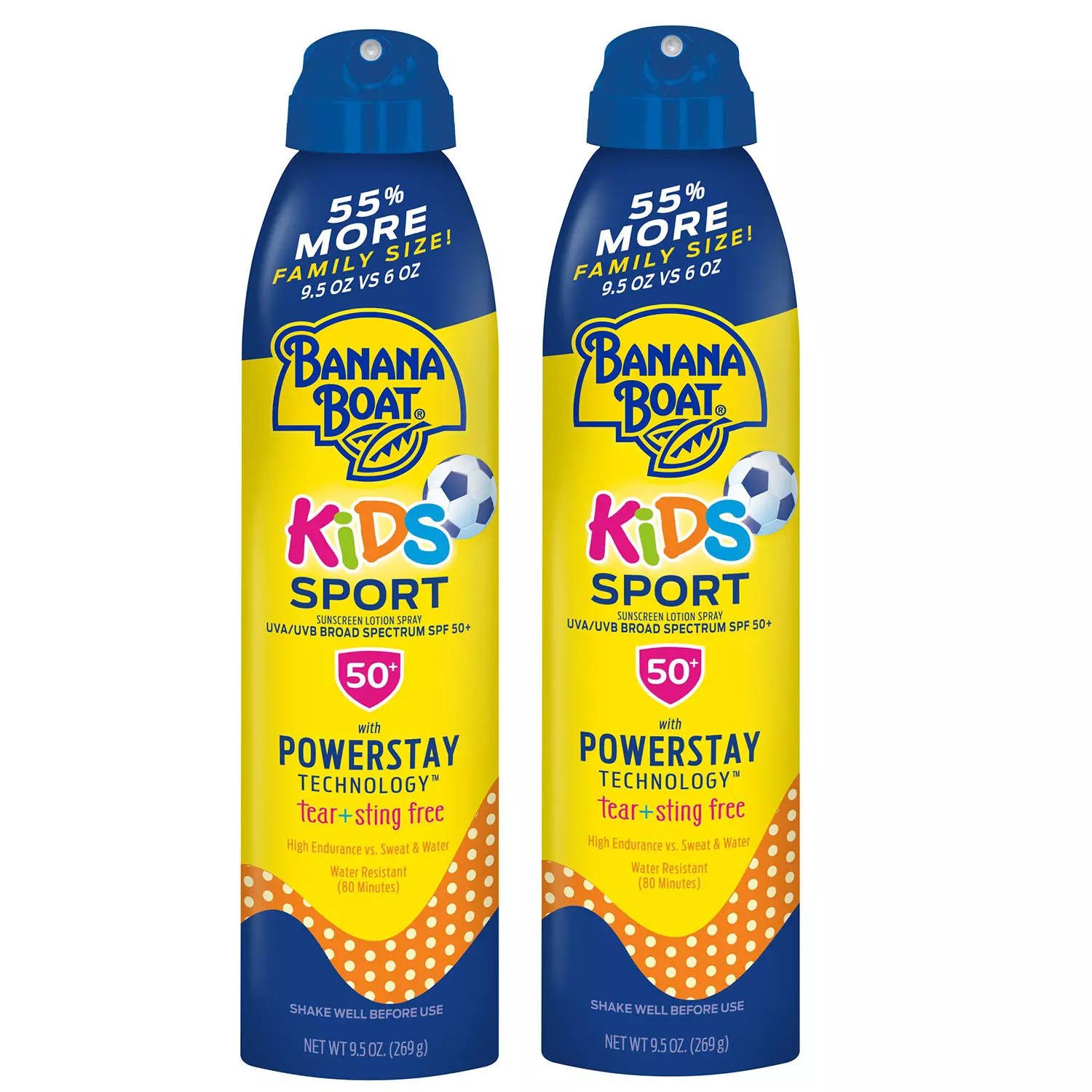 Banana Boat Sport Kids Sunscreen Spray, SPF 50, 9.5 oz., 2 pk. | Sam's Club