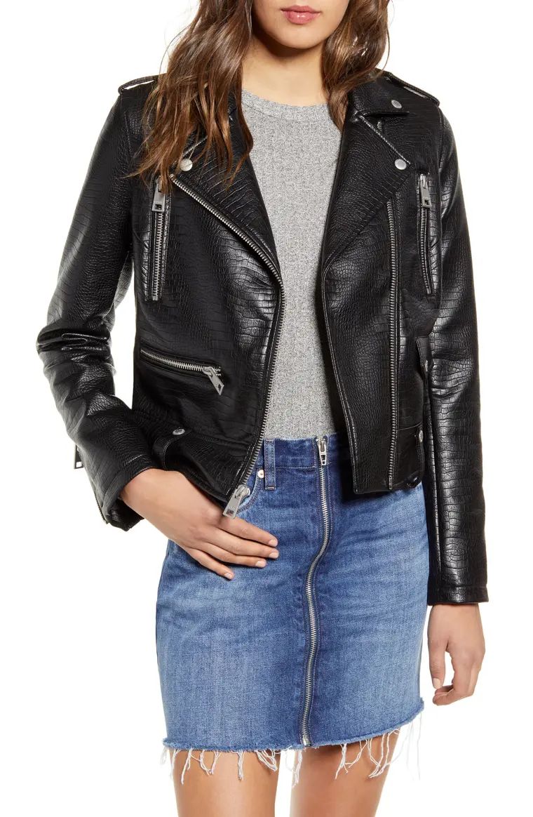 Faux Leather Moto Jacket | Nordstrom