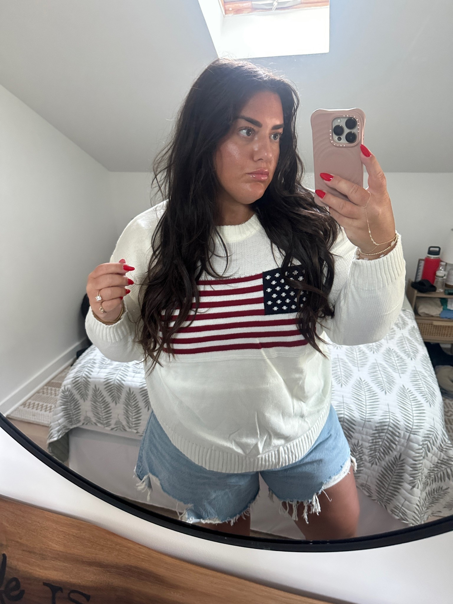 Happy 4th of July 🇺🇸

#4thofjuly #ldw #mdw #americanflagsweater #summeroutfit 

#LTKPlusSize