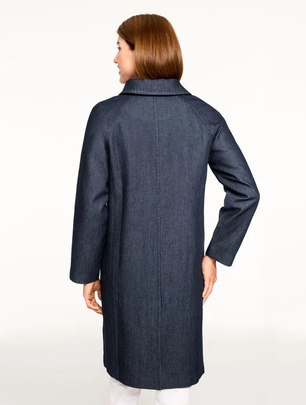 Denim Mac Coat | Talbots
