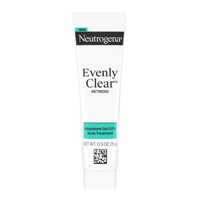 Neutrogena Evenly Clear Retinoid Acne Treatment Adapalene Gel 0.1% - 0.5 fl oz: For Face, Oily Skin, Unscented | Target