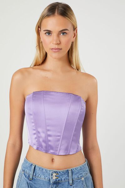 Satin Cropped Tube Top | Forever 21