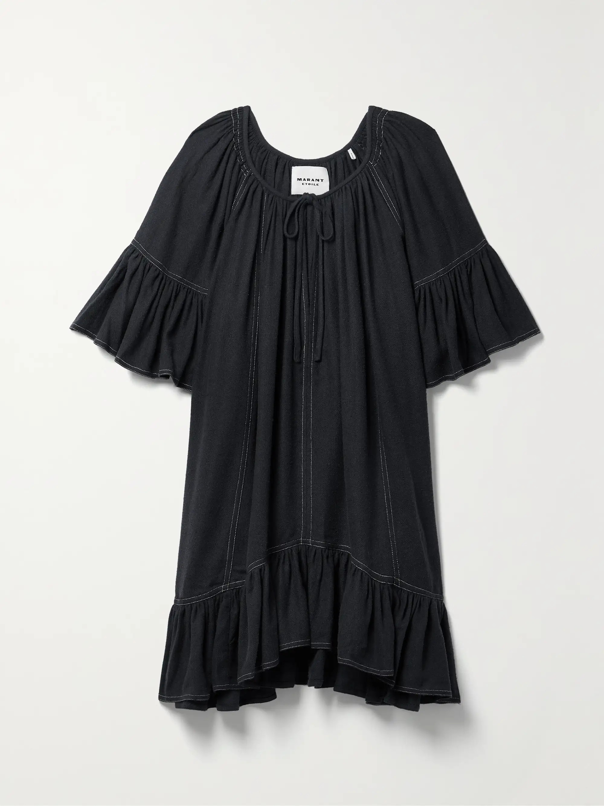 ISABEL MARANT ÉTOILELoane ruffled silk mini dress | NET-A-PORTER (US)
