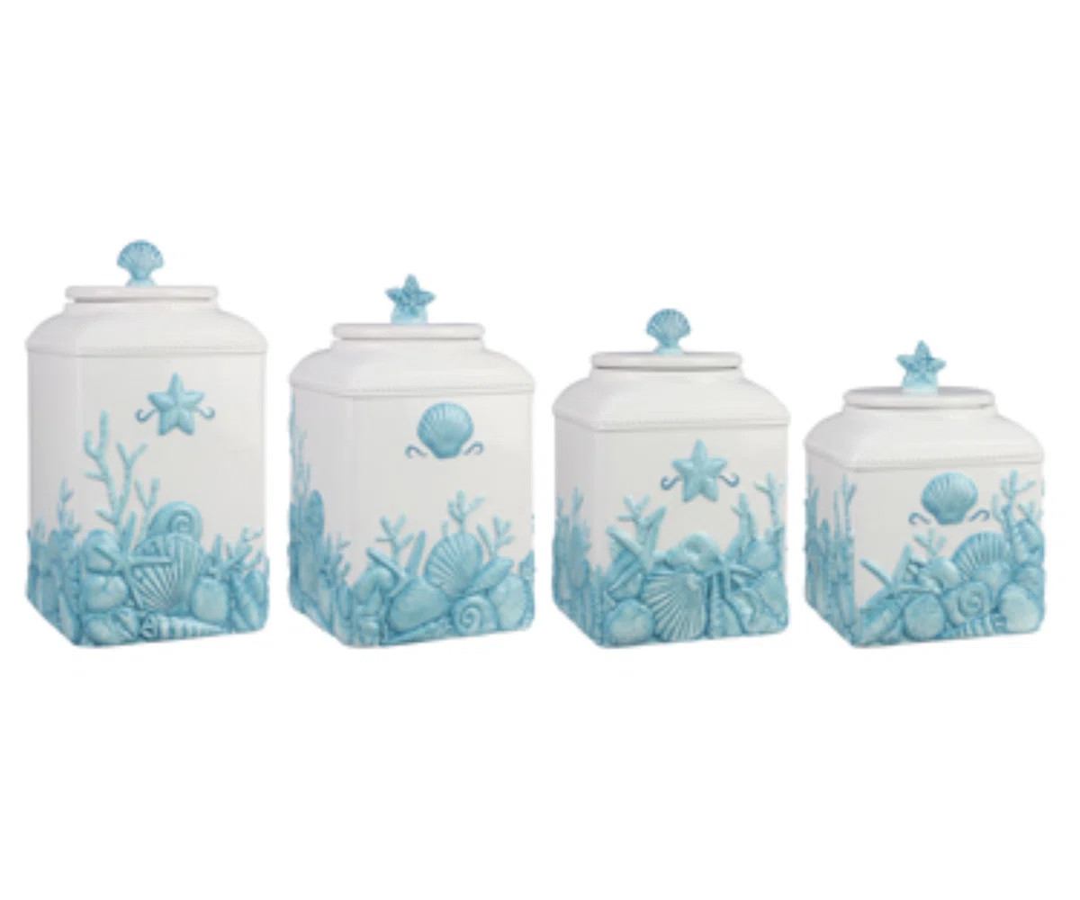 Ceramic / Porcelain Canister - Set of 4 (Set of 4) | Wayfair North America