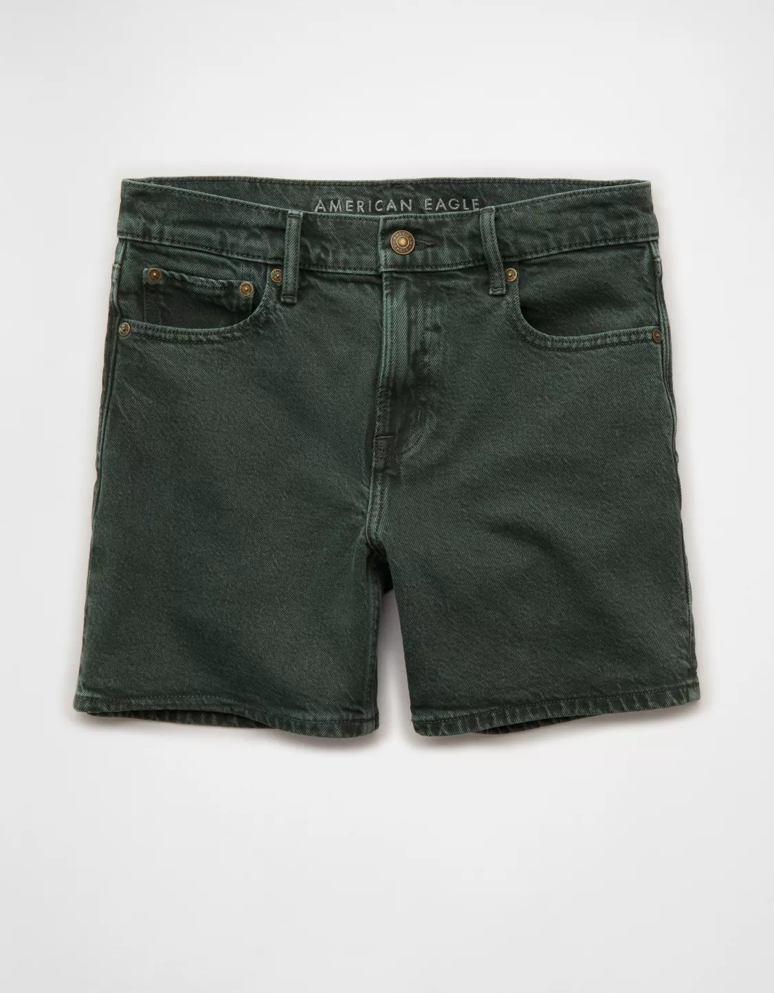 AE 6" Stretch Super High-Waisted Relaxed Denim Short | American Eagle Outfitters (US & CA)