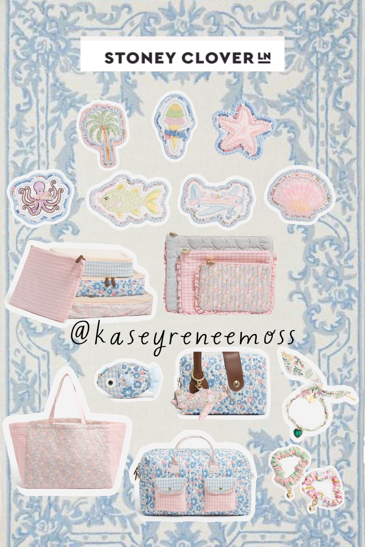 Travel in elevated style with customizable travel bags, customizable accessories and organizational pouches from Stoney Clover  Lane! ✈️✨🌸