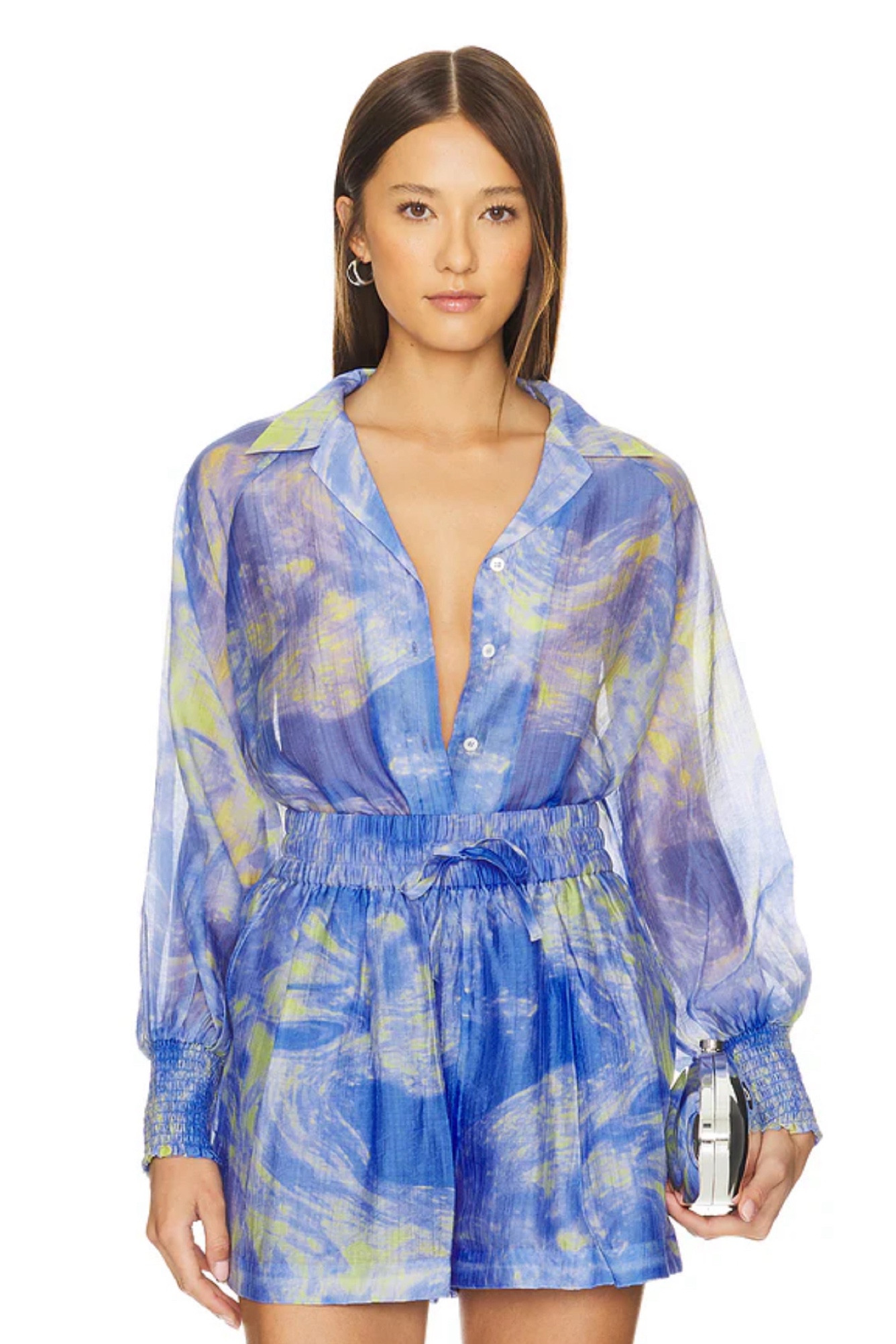 Do you like this blue color or would you prefer a darker shade? The green in it will draw out your eyes.

#LTKSeasonal #LTKStyleTip