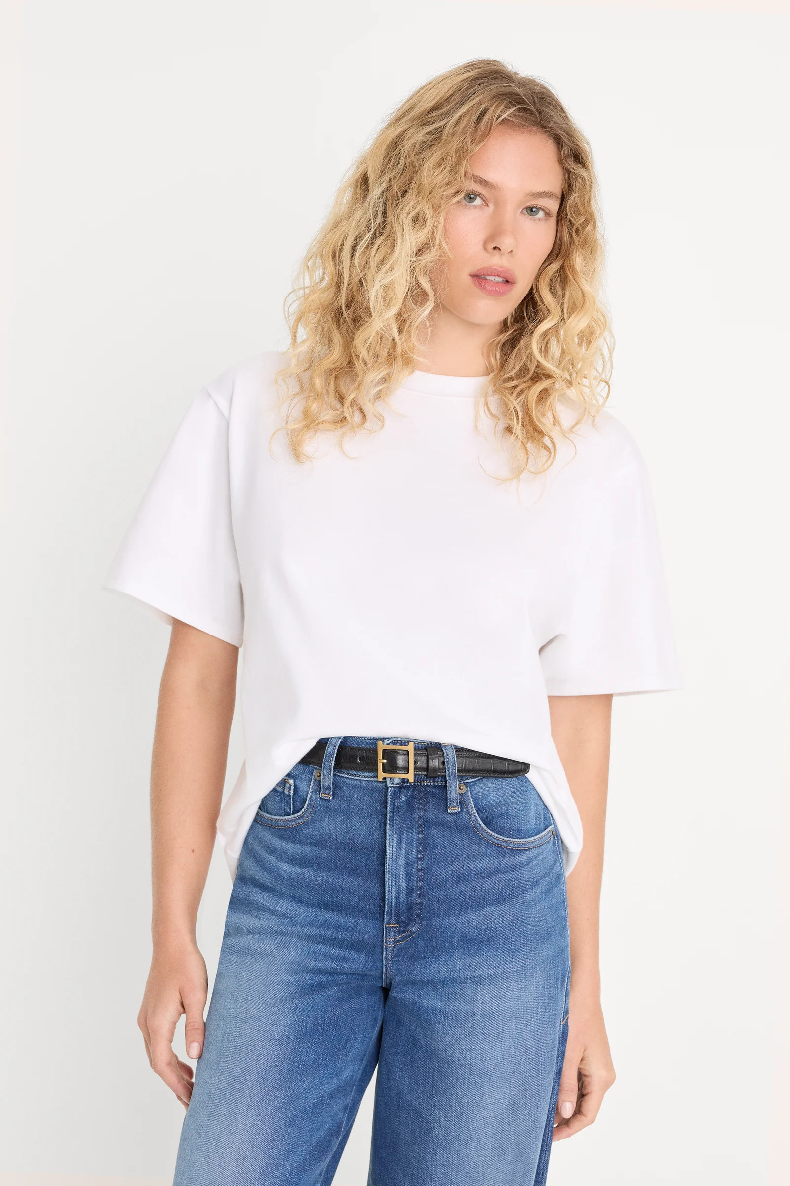 THE OVERSIZED TEE | WHITE001 | Good American