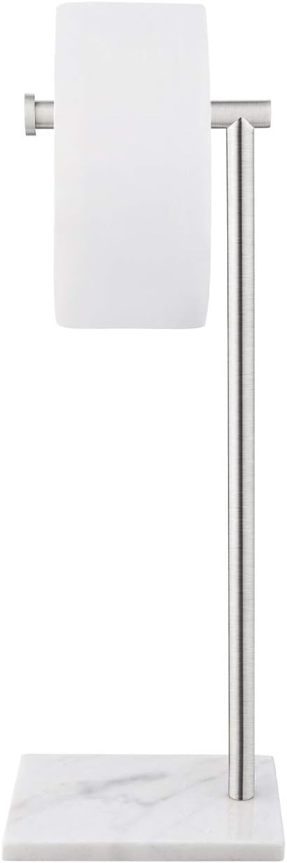 KES Natural Marble Toilet Paper Holder Stand Bathroom Tissue Roll Holder Freestanding SUS304 Stai... | Amazon (US)