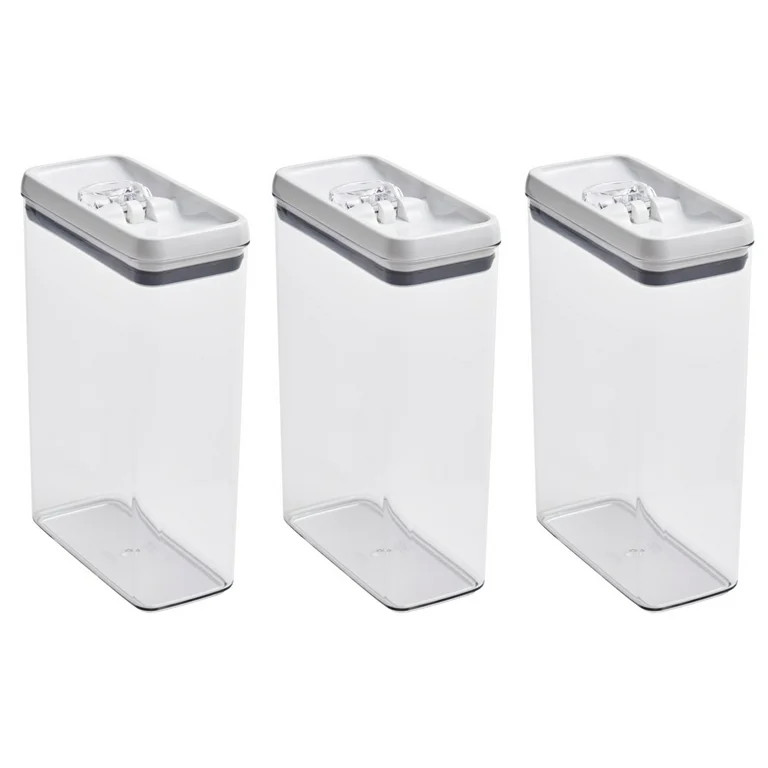 Better Homes & Gardens 3 Pack Flip-Tite 18.6 Cup Rectangular Food Storage Container Set | Walmart (US)