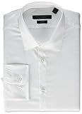 John Varvatos Star USA Men's Rick Slim Fit Long Button Down Dress Shirt, White, 17" Neck 34"-35" Sle | Amazon (US)