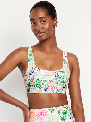 Matte Scoop-Neck Bikini Swim Top | Old Navy (US)