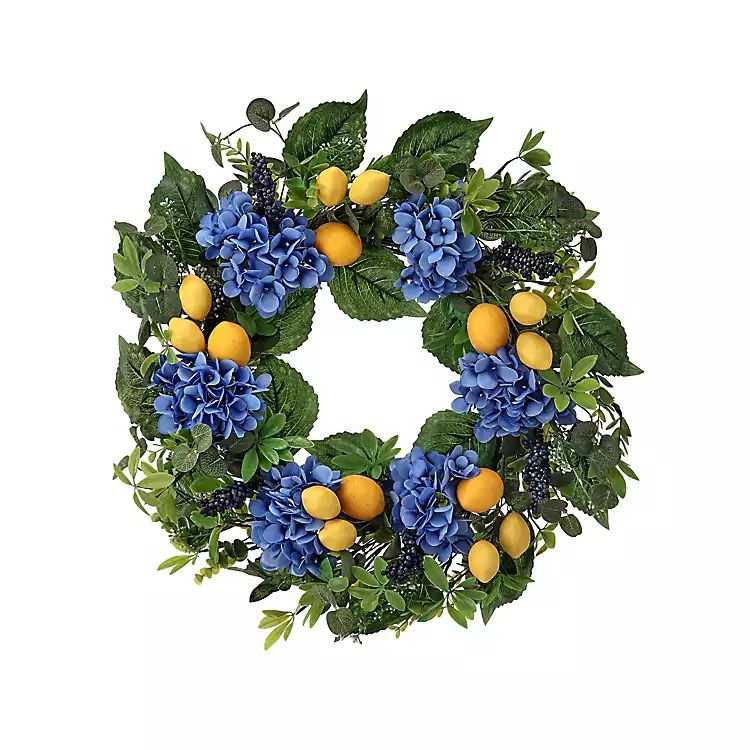 Blackberry Lemon and Hydrangea Wreath | Kirkland's Home