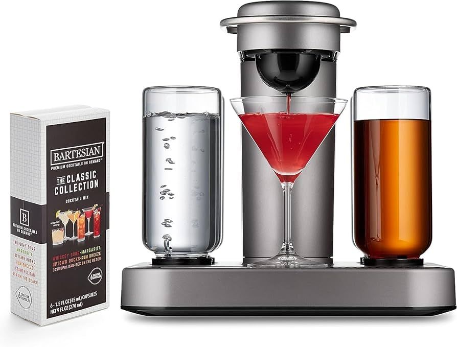 Bartesian Premium Cocktail Machine with The Classic Collection Cocktail Mixer Capsules Bundle | Amazon (US)