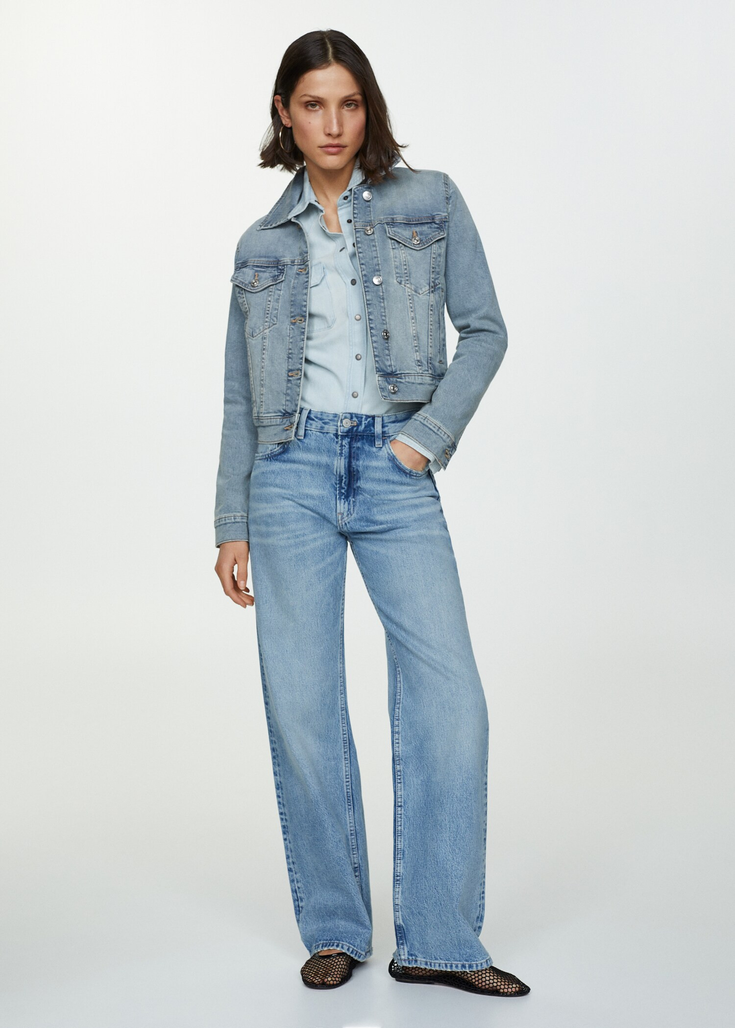 Pocketed denim jacket | MANGO (UK)