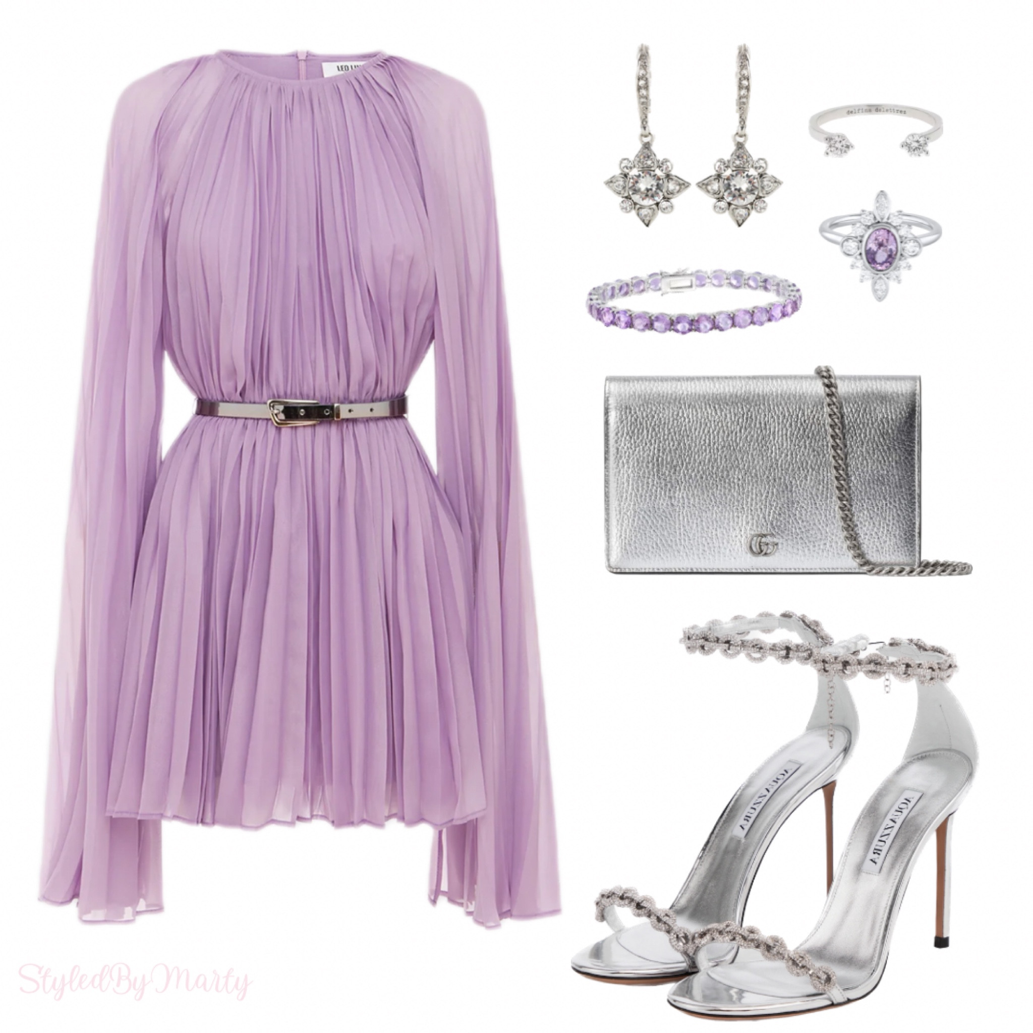 
Leo Lin, mini dress, fall mini dress, luxury fashion, eveningwear, fall outfit, silver heels, sandals heels, Gucci bag, silver bag, crystal earrings, tennis bracelet, lilac dress 

#LTKparties #LTKstyletip #LTKshoecrush