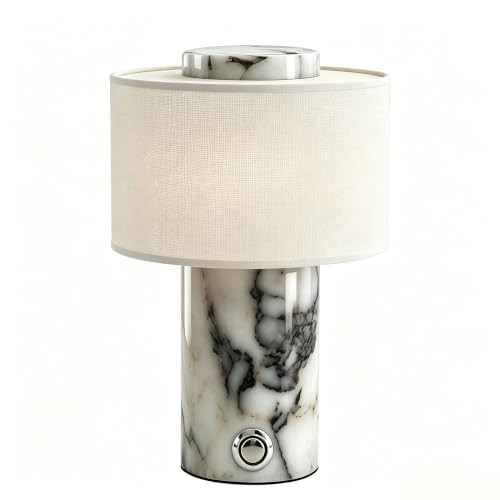 Cordless Marble Table Lamp,Rechargeable Touch Stone Night Light | Amazon (US)