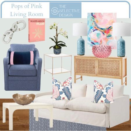 Adding pops of pink to classic blue and white! 💕💙 Bonus- everything in this plan is affordable! 

#LTKstyletip #LTKhome #LTKsalealert