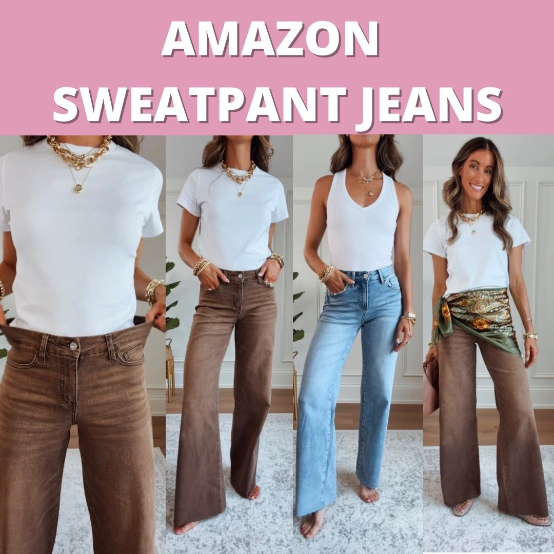 Scroll to shop. Amazon Sweatpant Jeans. Follow for more.

#LTKSaleAlert #LTKootd #LTKmomlife