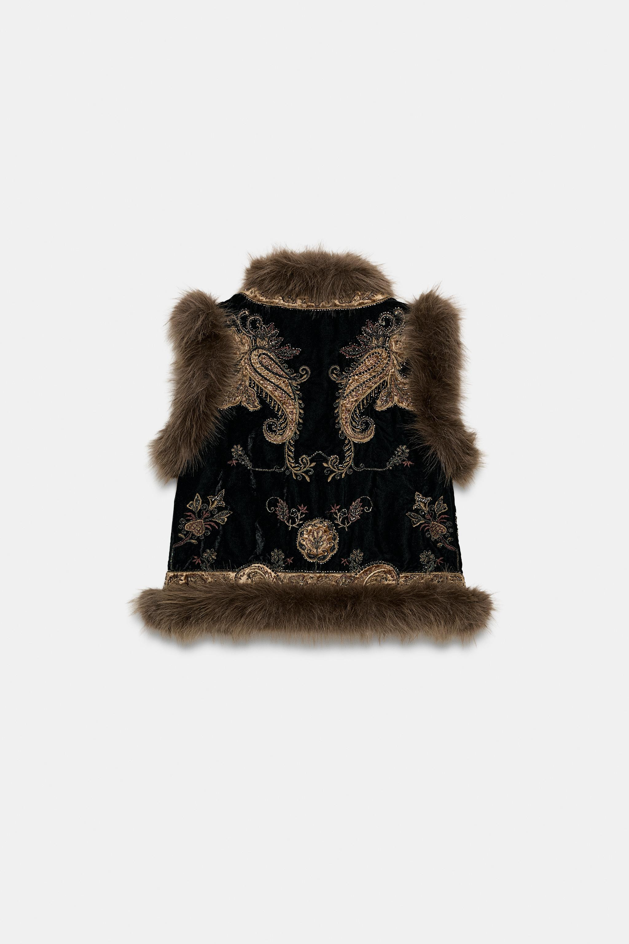 ZW COLLECTION EMBROIDERED VEST LIMITED EDITION | Zara US