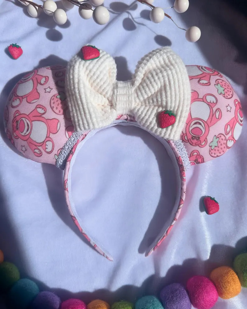 Lotso Strawberry Bear Mouse Ears | Etsy (US)