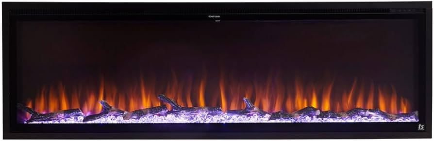 Touchstone Sideline Elite Smart 60” WiFi-Enabled Electric Fireplace - in-Wall Recessed - 60 Col... | Amazon (US)