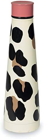 Kate Spade New York Insulated Stainless Steel Water Bottle, Leopard Print 14.5 Ounce Double Wall Tra | Amazon (US)