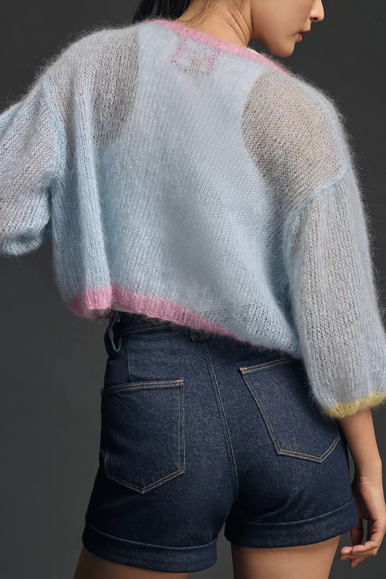 Rose Carmine Mini Cardigan Sweater | Anthropologie (US)