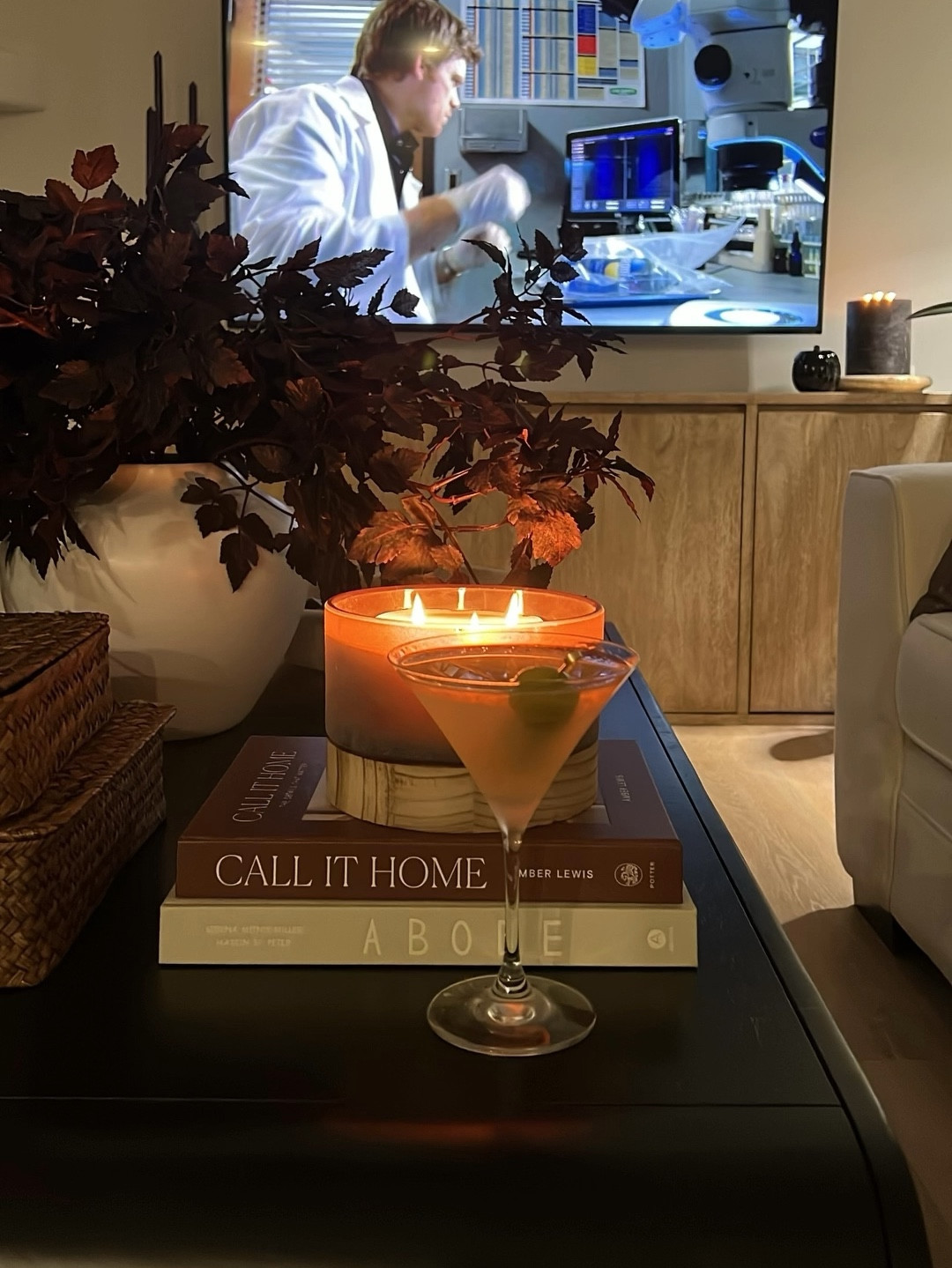 Cozy night in

#martini #coffeetable #coffeetablebooks #falldecor #falltime

#LTKHome #LTKSeasonal #LTKStyleTip