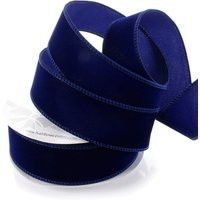Navy Blue Suede Velvet Wired Ribbon Winter Wedding Holiday 1.5"" Or 2.5"" Width #9 #40 | Etsy (US)