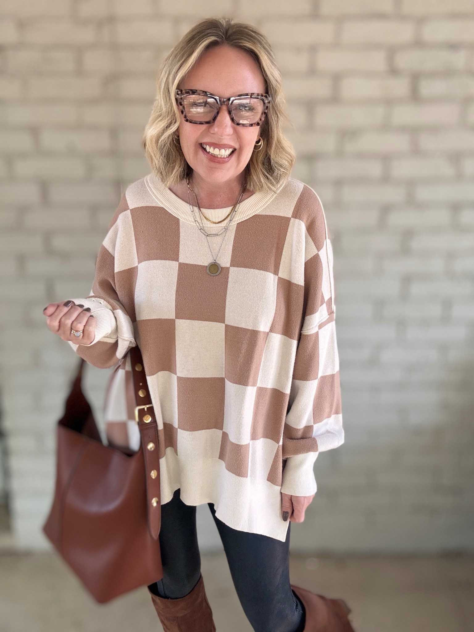 Large sweater; medium petite leggings (similar boots linked)

#LTKOver40 #LTKGiftGuide #LTKSaleAlert