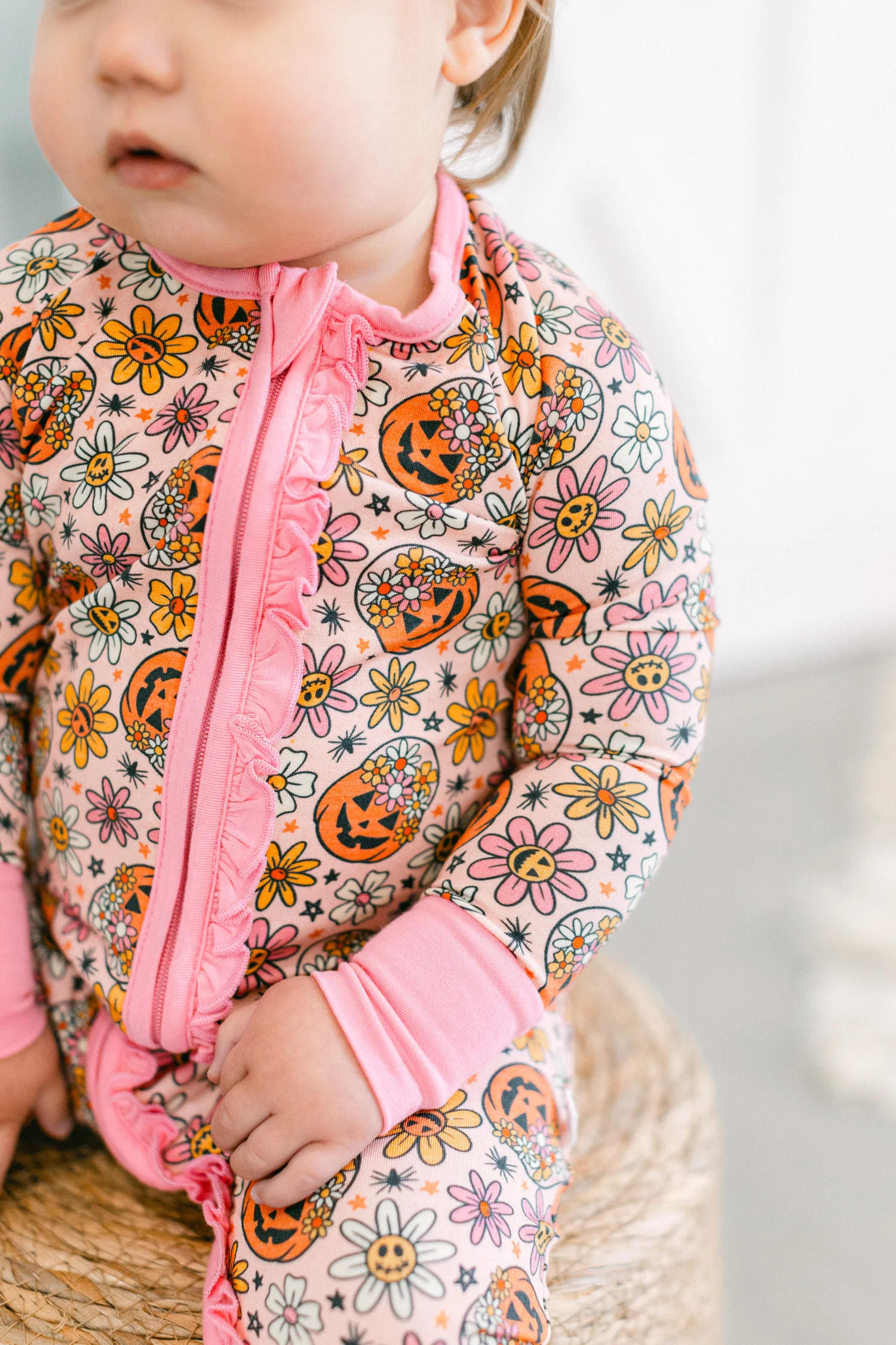 Trick or Treat Premium Ruffle Romper | Poppy Kids Co