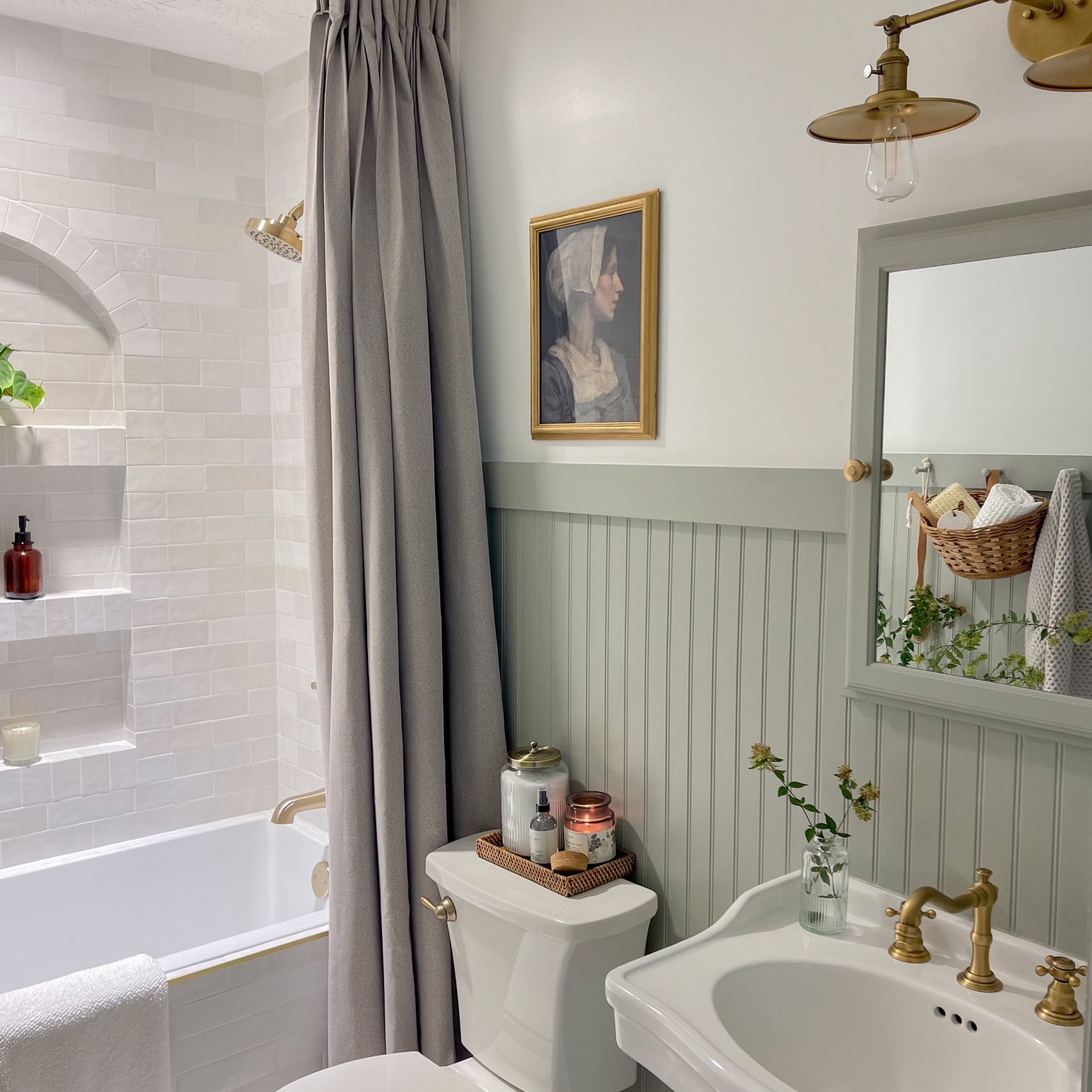 Beautiful hallway bathroom design and decor. 

#LTKHome #LTKSaleAlert #LTKFamily