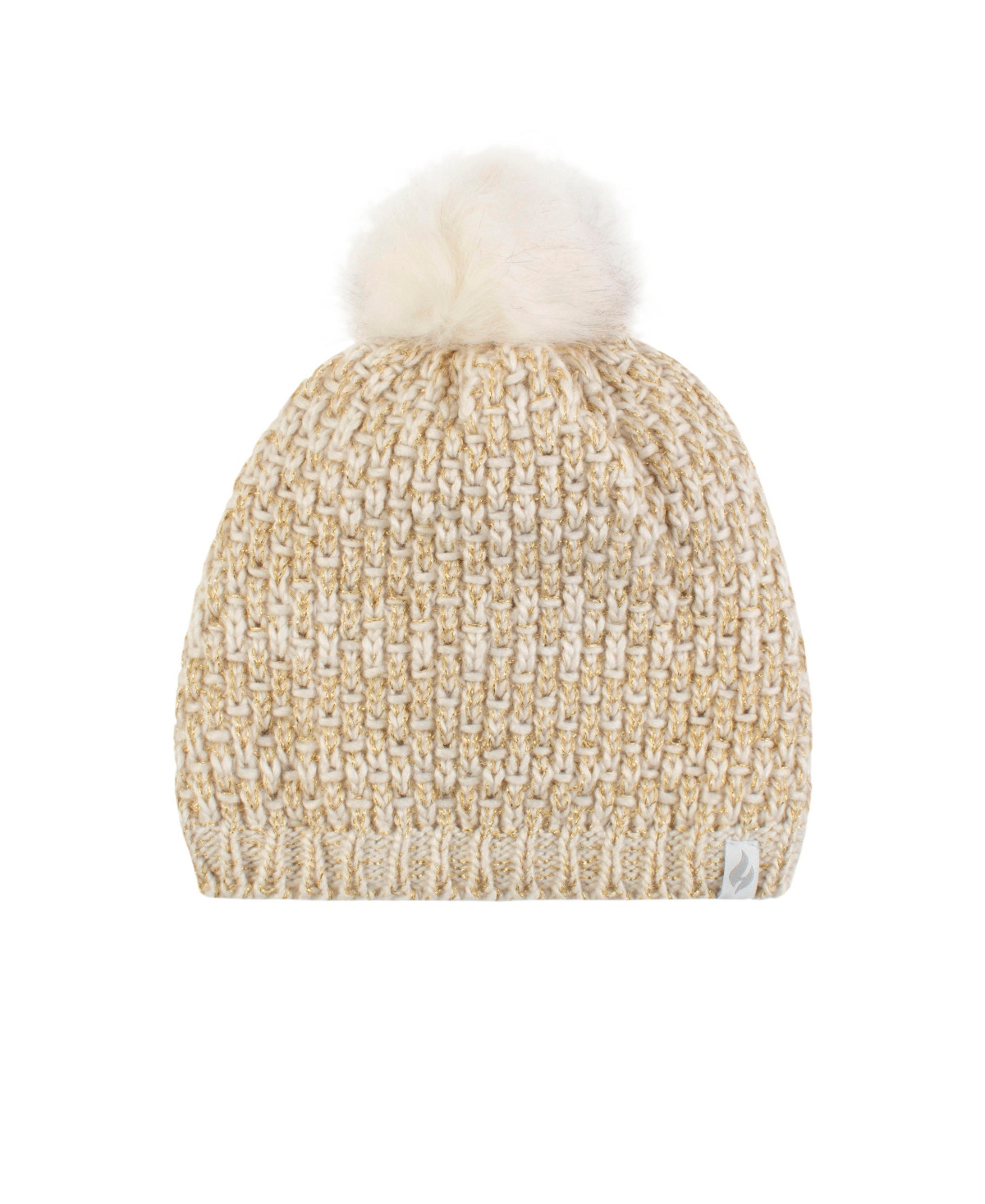 Heat Holders Corsica Basket Weave Pom-Pom Hat - Beige | Macy's