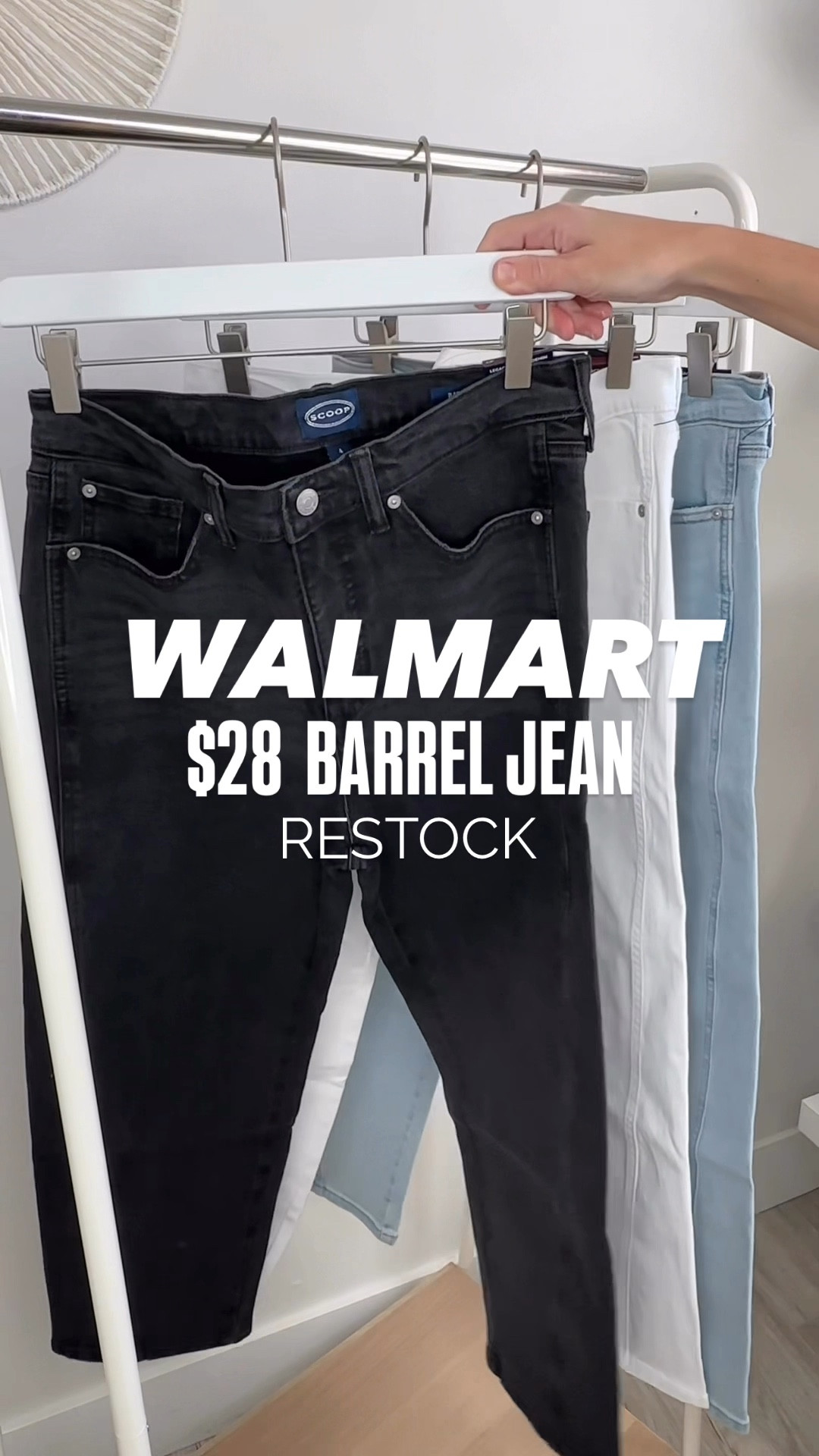 Restock Alert! 🚨‼️ if you’re on the hunt for good spring denim, Walmart has you covered! They just restocked this $28 viral barrel jeans in three new washes! 

Follow me for more affordable fashion and the amazing Walmart newness for spring! 🌸🙌🏼 

Wearing: size 4

*27 inch inseam
* I’m 5’5
* called mid rise, but I found that they fit me more on the high-rise side


#LTKStyleTip #LTKOver40 #LTKSeasonal