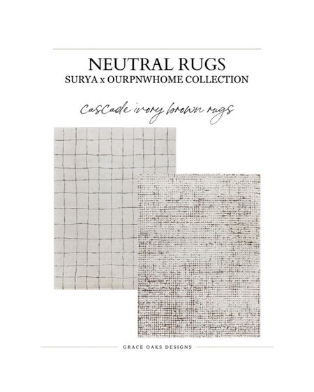neutral rugs - cozy + soft neutral rugs loving from the new surya x ourpnwhome collection 
dark brown creamy white pattern and so soft!

Rug. Runner. Neutral rug. Wayfair. Amazon. Home decor  

#LTKhome #LTKsalealert #LTKfindsunder100