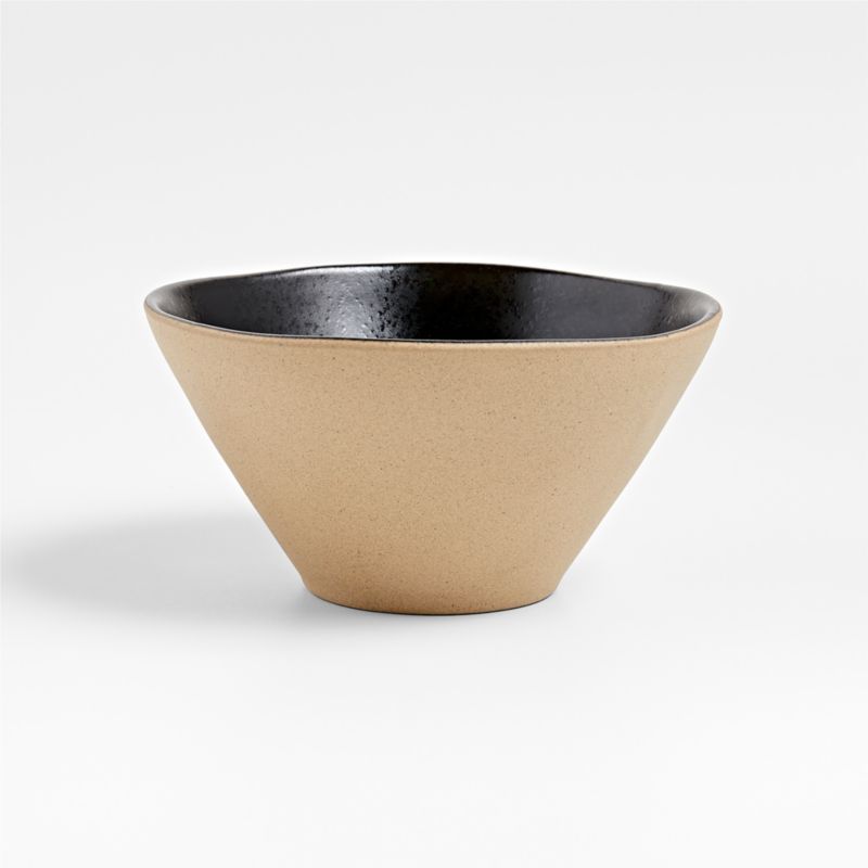 Marin Black Recycled Ceramic Cereal Bowl + Reviews | Crate & Barrel | Crate & Barrel