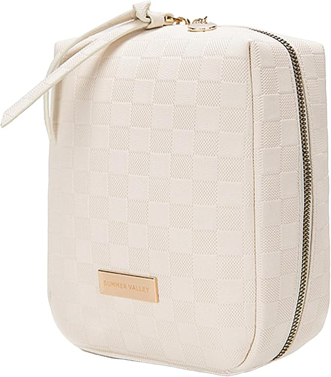 YDR Makeup Bag Small Capacity Lipstick Organizer Portable Travel Toiletry Bag PU leather Portable... | Amazon (US)