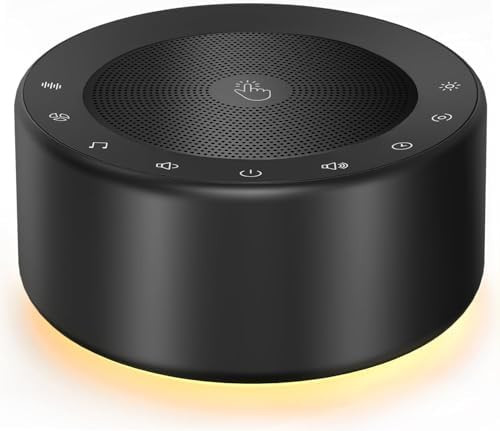 Kipcush White Noise Machine for Baby & Adults, 30 Soothing Sounds, Soft Non-Glare Nursery Lamp, 8... | Amazon (US)