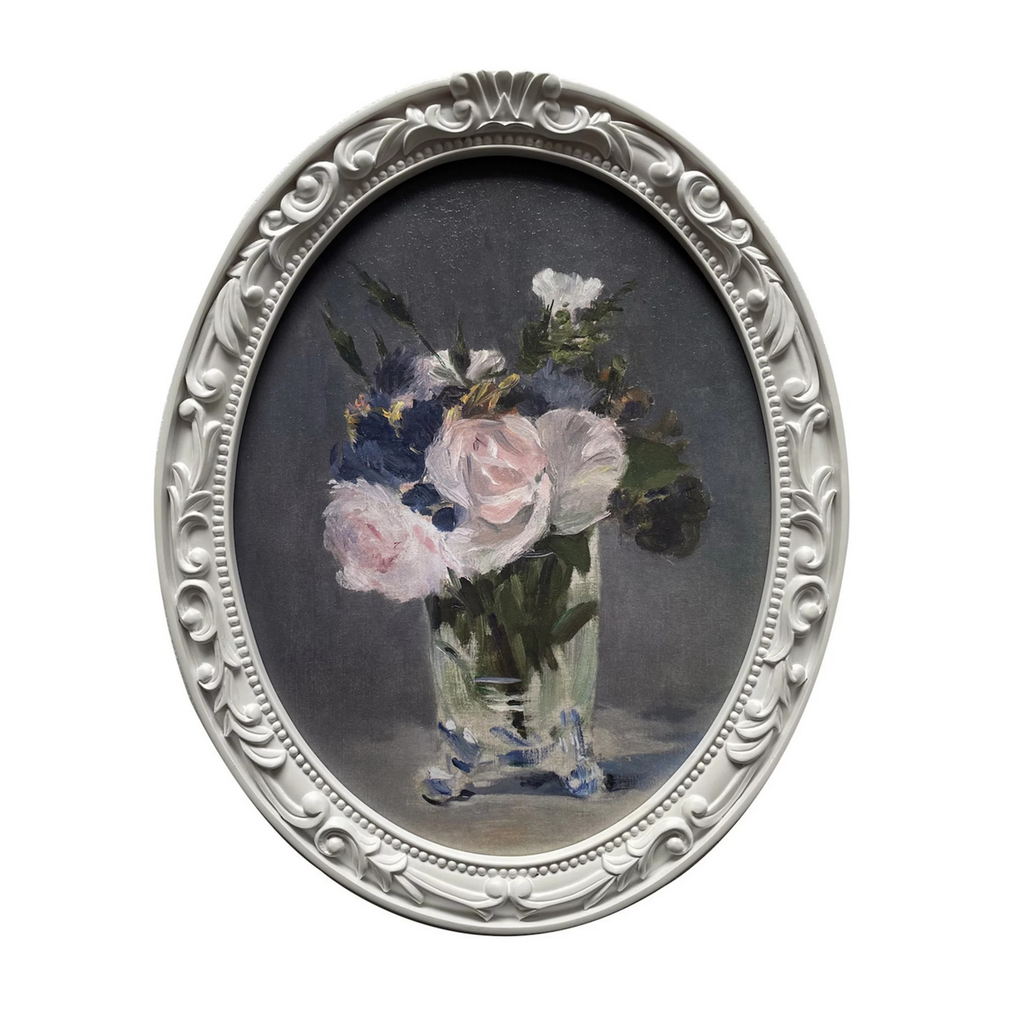 "Flowers In Crystal Vase" Wall Art with Decorative Resin Frame | Kohl's