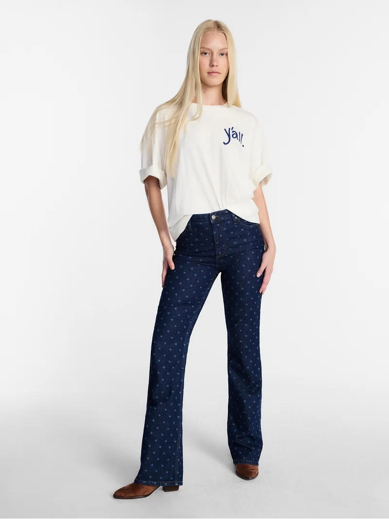 Kacey Lee Women's Y'all Women's Graphic Tee with Short Sleeves, Sizes XS-XXL | Walmart (US)