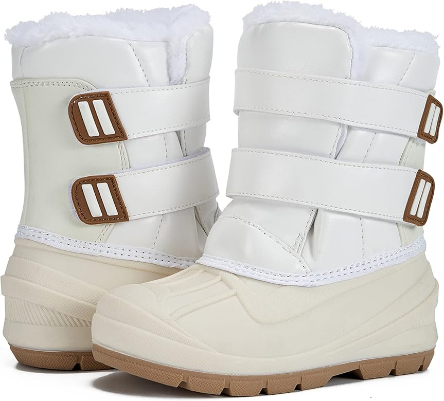 MORENDL Toddler Winter Snow Boots Waterproof Insulated Faux Fur Boys Girls Hiking Boots (Toddler/... | Amazon (US)