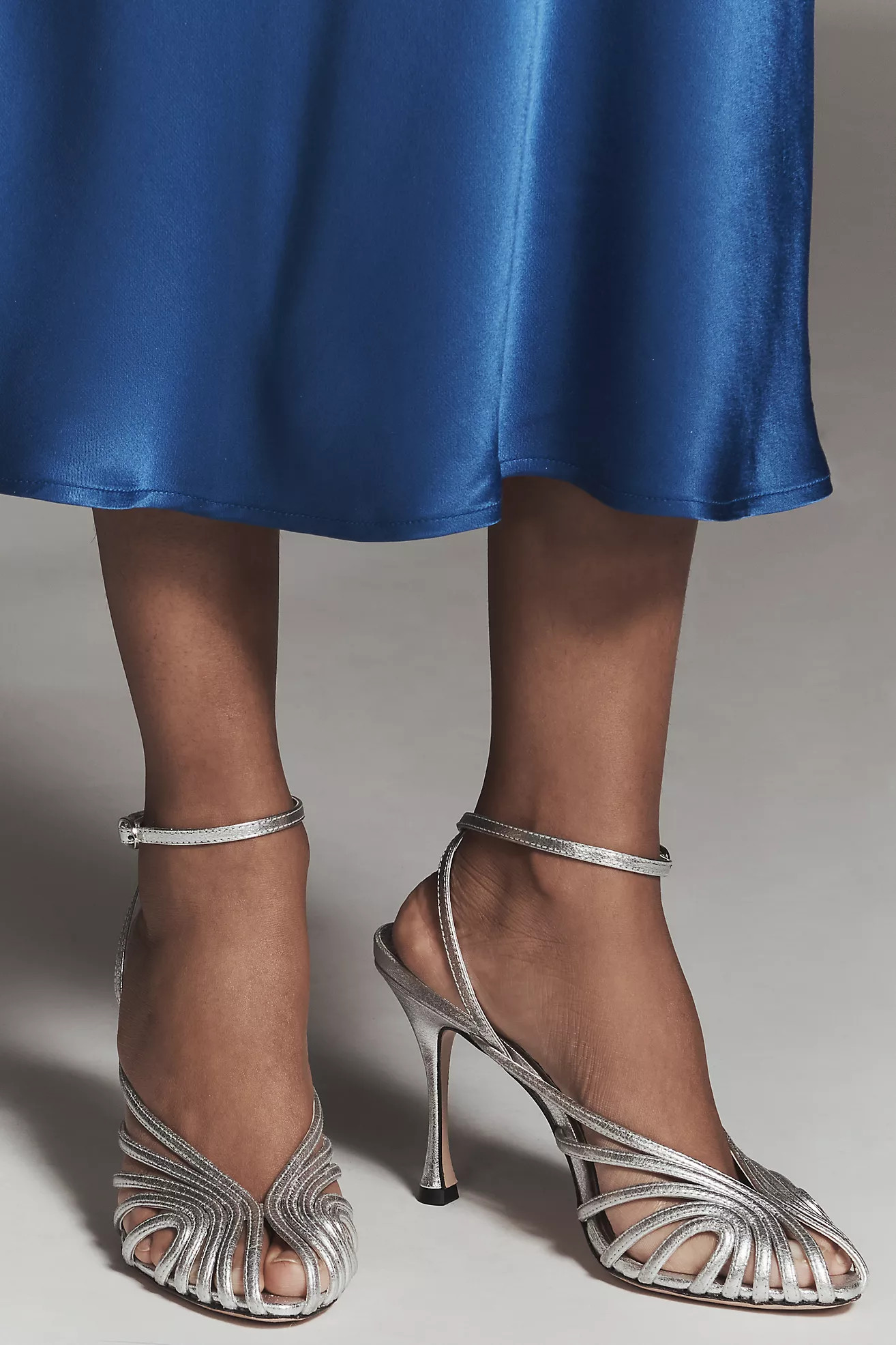 Maeve Cage Peep-Toe Ankle-Strap Heels | Anthropologie (US)