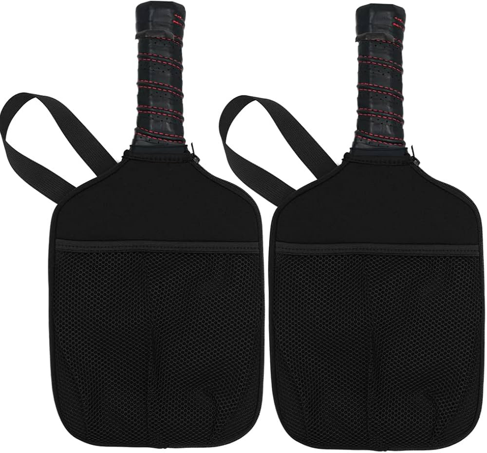 WK IEASON Neoprene Pickleball Paddle Cover Pickleball Racket Sleeve 2pc Pack with Inner Pockets a... | Amazon (US)