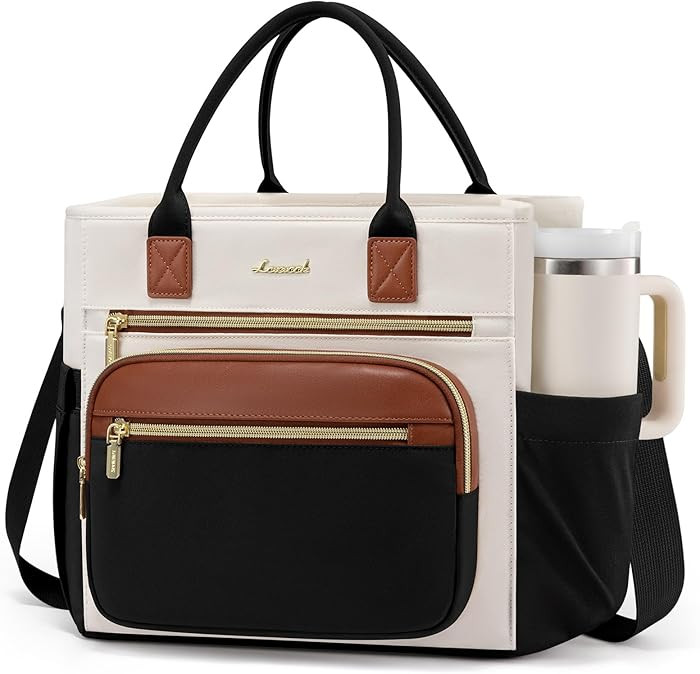 LOVEVOOK Insulated Lunch Bag Women,Wide Opening Adult Lunch Box Women,Large Leakproof Cooler Bag ... | Amazon (US)