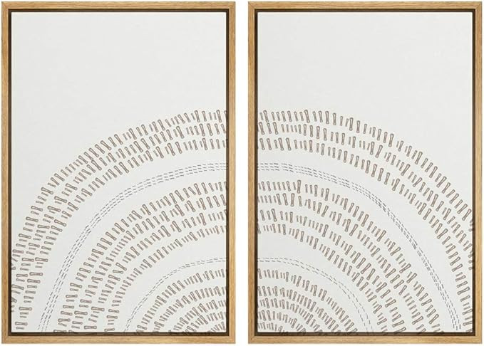 SIGNWIN 2 Piece Framed Canvas Wall Art Nordic Style Abstract Trees Canvas Prints Home Artwork Dec... | Amazon (US)
